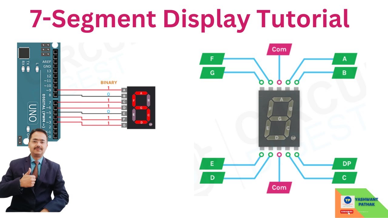 How to Set up Seven Segment Displays on the Arduino - YouTube