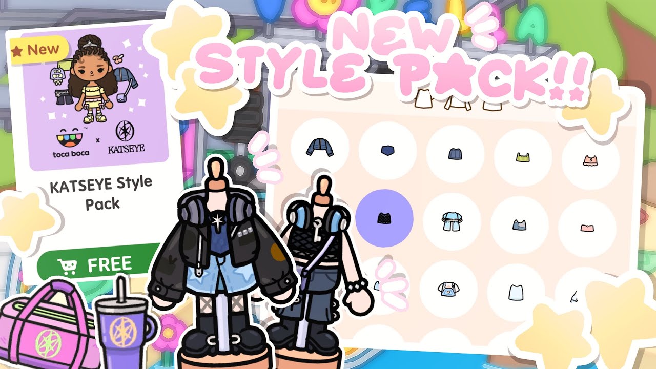 ALL NEW KATSEYE STYLE PACK OUT NOW! New clothing style pack 🪷🫧 // toca