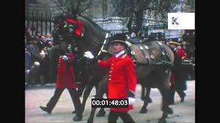 1967 London Lord Mayor's Parade, Military Procession, Period Costume, 8mm