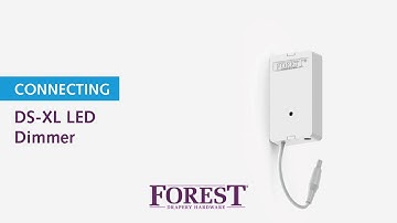 Connecting the DS-XL LED Dimmer to the DS-XL LED track (manual/motorised)