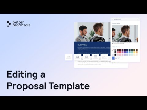 Editing a Proposal Template | 200+ Templates | Better Proposals - video from Better Proposals
