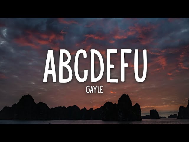 GAYLE - abcdefu (Lyrics) class=