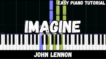 John Lennon - Imagine (Easy Piano Tutorial)