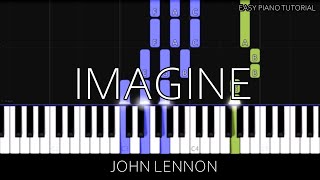 John Lennon - Imagine (Easy Piano Tutorial)