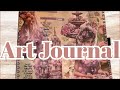 ART JOURNAL | CREATIVE ART JOURNAL IDEAS | VINTAGE PINK THEME