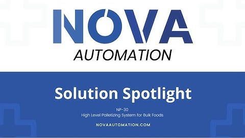 NOVA Automation Solution Spotlight: NP-30 High-Level Palletizing System