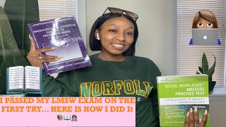 HOW I PASSED MY LMSW EXAM ON THE FIRST TRY.... HERE IS HOW I DID IT