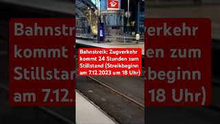 Bahnstreik: Gewerkschaft legt Deutschland 24 Stunden lahm bahnstreik bahn gdl zug öpnv
