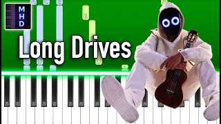 BoyWithUke - Long Drives - Piano Tutorial
