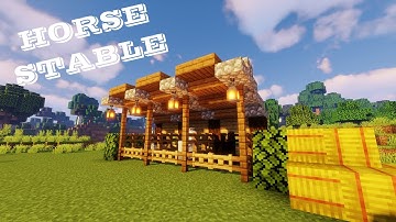 Minecraft: How to build a Horse Stable (EASY STEPS)