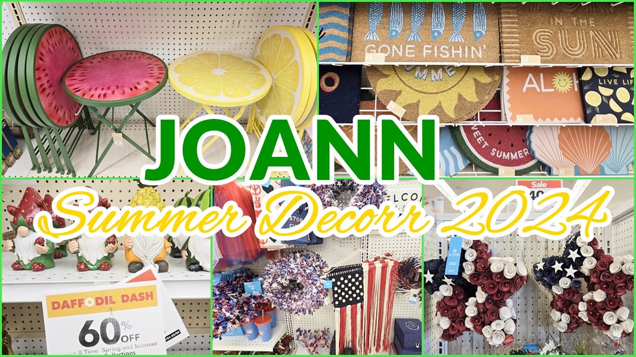 JOANN SUMMER HOME DECOR 4TH OF JULY DECOR 2024 SHOP WITH ME YouTube