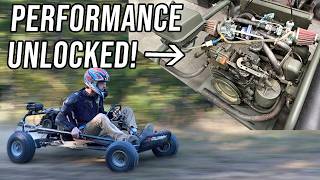 We Tuned our 4 Cylinder Military Go Kart and IT RIPS!