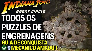 INDIANA JONES E O GRANDE CIRCULO - TODOS OS QUEBRA CABEÇAS DE ENGRENAGEM (CONQUISTA MECANICO AMADOR) screenshot 1