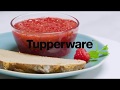 Tupperware  no cook raspberry jam with chia