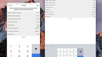 NativeScript Numeric Keyboard