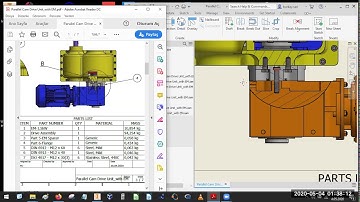 Parallel Index Drive Modeling   Part 7  Technical Drawing  1 of 3