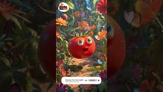 Tomato Red | Nursery Rhyme | Fun Kids Song & Learning Video 🎶👶 #nurseryrhymes