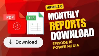 HRMS 2.0 Monthly Reports Download & Process | Govt Employees Salary Reports | Episode 10 Power Media