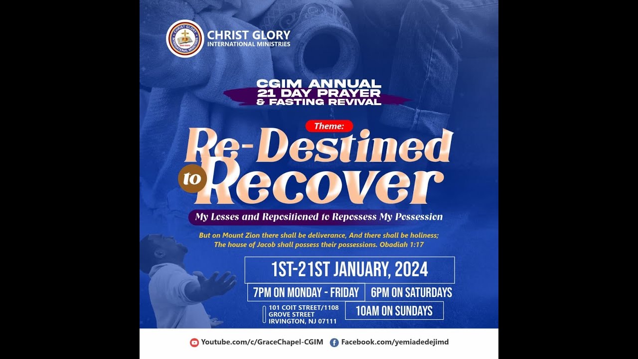 21 Days Fasting and Prayer Service January 4th, 2024 YouTube