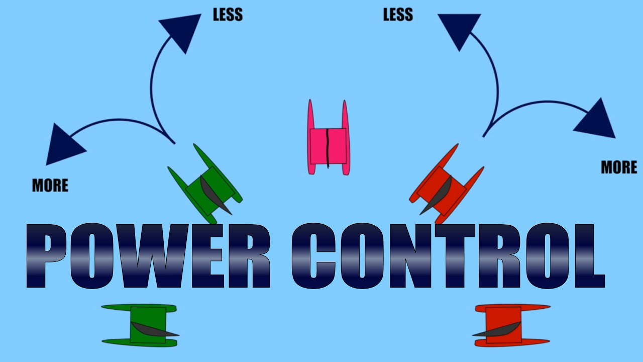 Which way to steer to control power - Catamaran sailing lesson