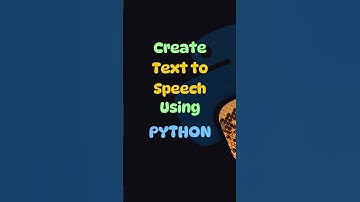 Turn Text into Voice Using Python!
