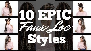 10 EPIC Faux Loc Styles w/ Individual Crochet Locs by ZsjaZsjaLIVE! 1,159 views 6 years ago 7 minutes, 48 seconds