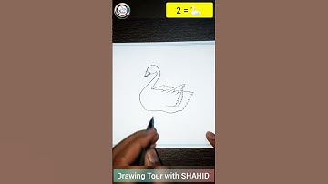 2 = Swan #drawing #shorts