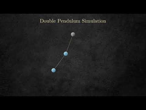 Double Pendulum Simulation in Manim