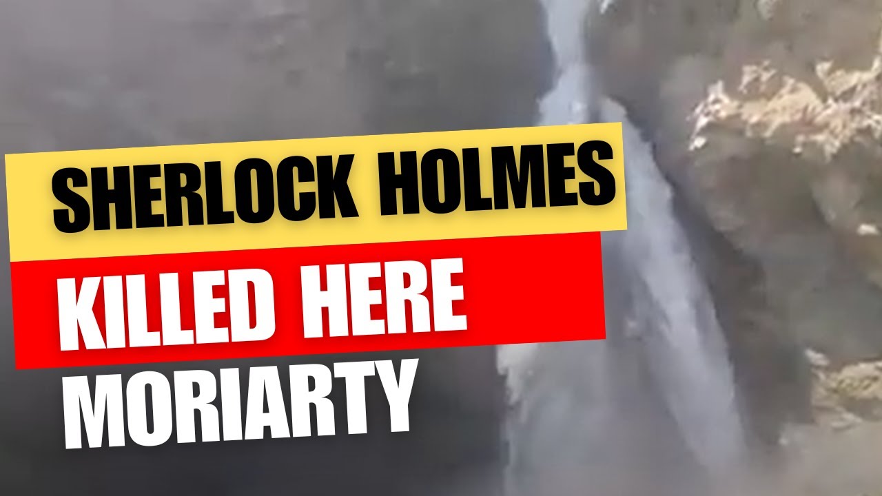 Amazing Reichenbach Falls - Sherlock Holmes fights to the death with Professor Moriarty.
