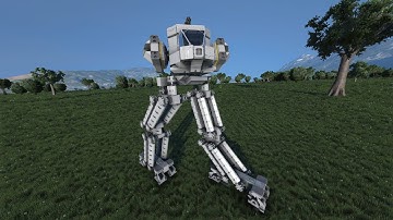 Chicken Walker Mech WASD controls Space Engineers