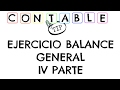 EJERCICIO BALANCE GENERAL - CUARTA PARTE - CONTABILIDAD