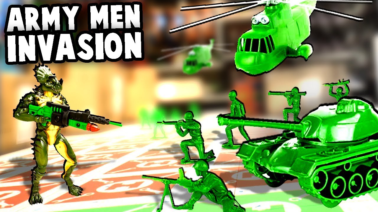Huge GREEN ARMY MEN Invasion! Toy Soldiers Defense! (Hypercharge