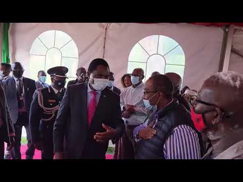 President HH Greets PF Cadre GBM At The Funeral Of Alexander Chikwanda