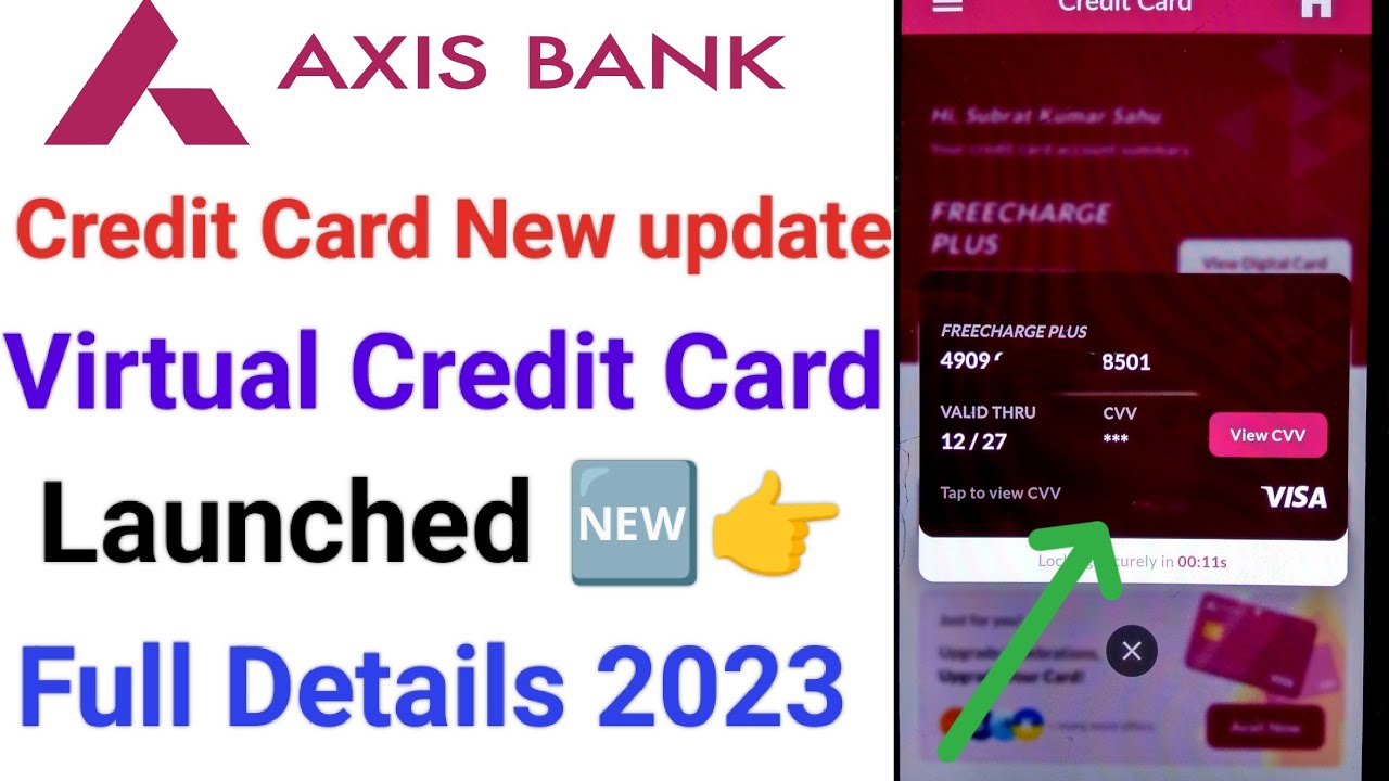 Axis bank Virtual credit card | Axis bank Digital credit card | Axis ...