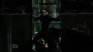 The Matrix’s Most Iconic Fight in 4K. #thematrix #shorts