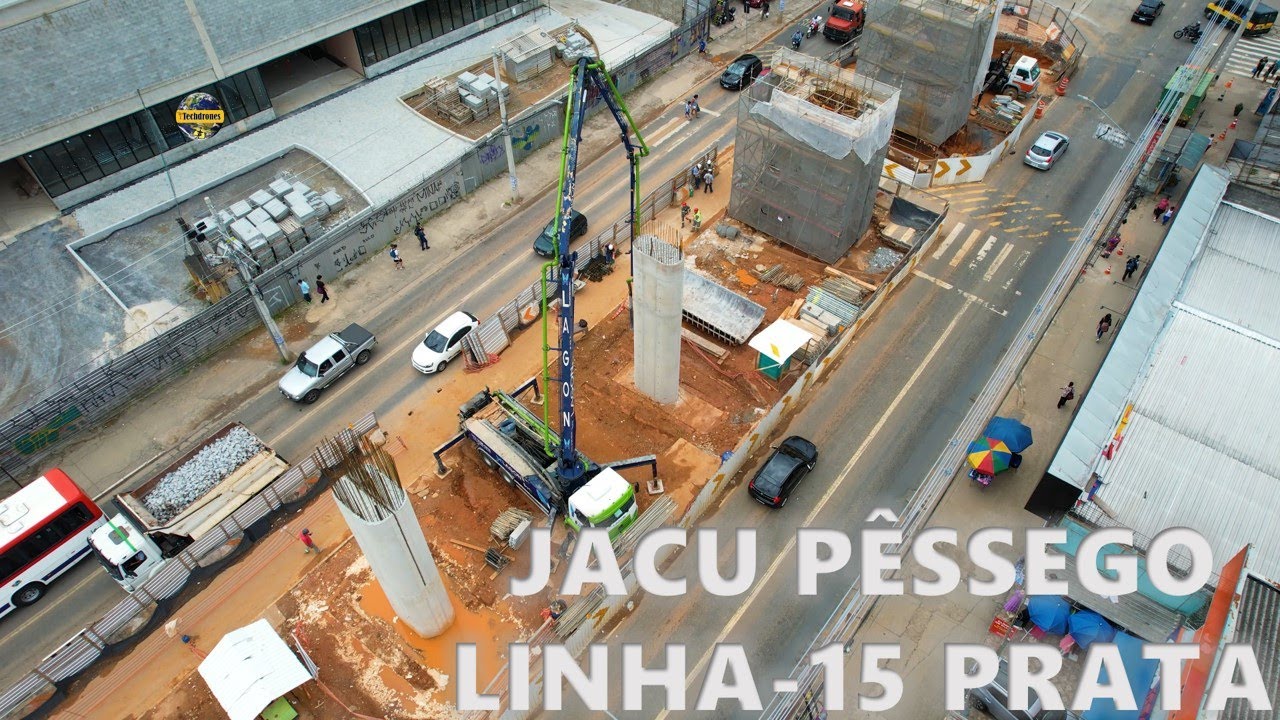 OBRAS ESTAÇÃO JACU PÊSSEGO LINHA-15 PRATA AV: REGUEB JÁ SE TRANSFORMA ...