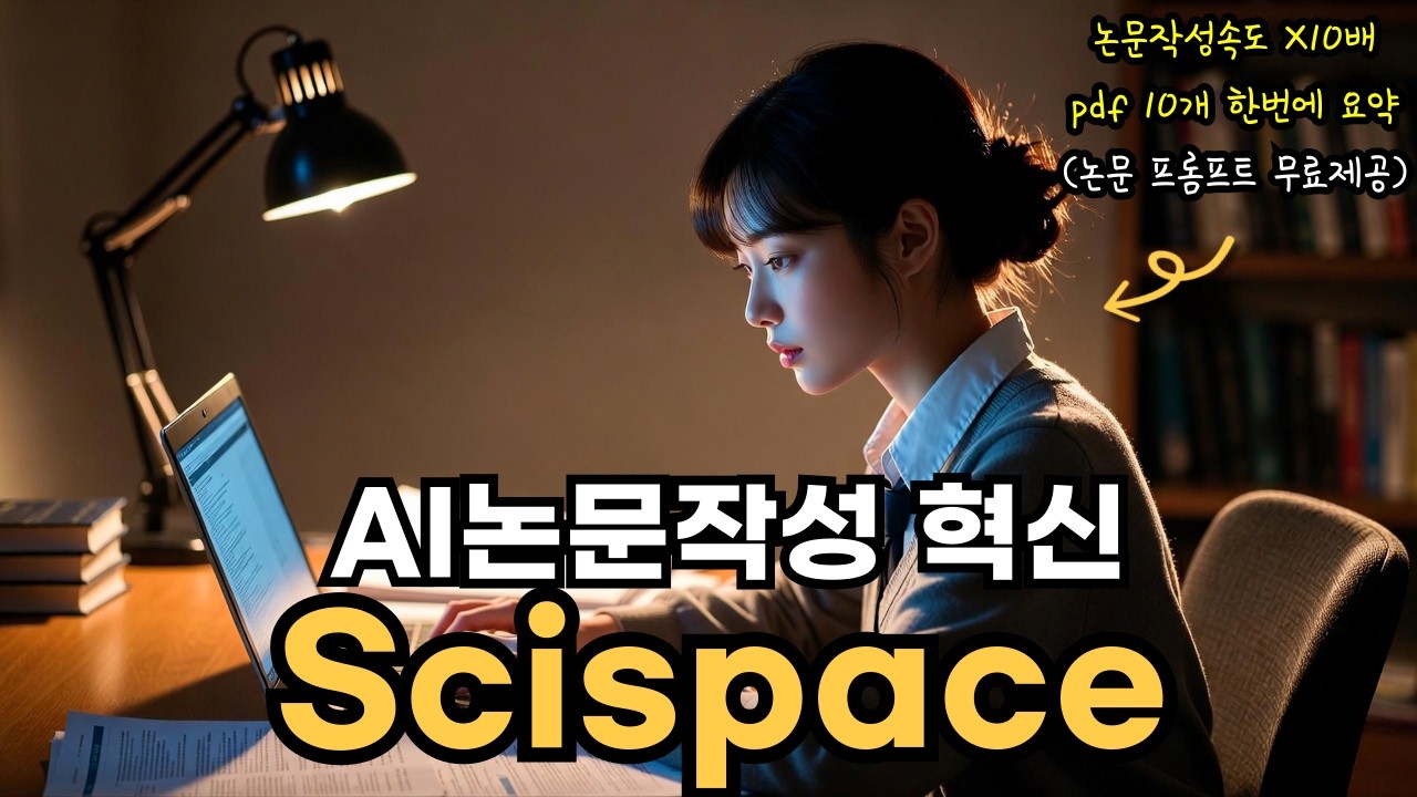논문작성 필수 인공지능 scispace활용법 무료강의 (논문프롬프트 무료제공)