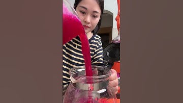 Thử thách làm nước ép thanh long bằng máy vắt cam | Kiều Hana #kieuhana