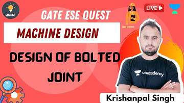 Design of Bolted Joint II | Machine Design  | Krishanpal Singh