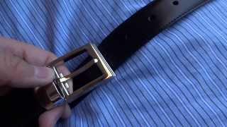 3 Months Review on MontBlanc Belts Classic Line Square Shiny Palladium Pin Reversible Black/Brown