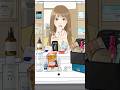 morning☀️routine|アラサーOL桜子さんの朝支度🪞オンオフ激しめ🤫#shorts #アニメ