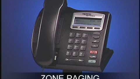 Nortel 2001 Zone Paging