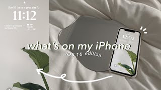 WHAT'S ON MY IPHONE iOS 16 EDITION + customise and organise tips screenshot 5