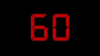 LED Style 60 Second Ticking Countdown Timer With Alarm