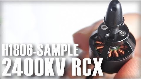 New Impressive RCX 2400KV Motor for Multirotors - Pre Production Samples