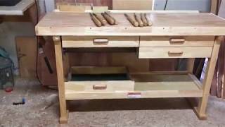 Windsor Design Workbench with 4 Drawers, 60 Hardwood   Work Bench   Amazon com