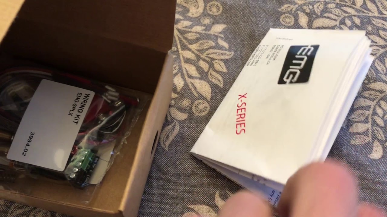 Unboxing EMG-HAX active electric guitar pickup