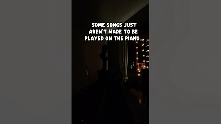 Some songs just aren’t made for the piano 🎹 #piano