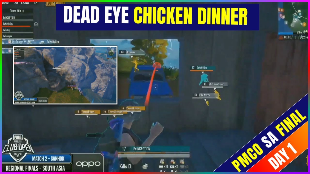 DEADEYE GUYS CHICKEN DINNER || DE VS PN || ELEMENTRIX VS RISING NEPAL [PMCO SA FINAL DAY 1 2020]