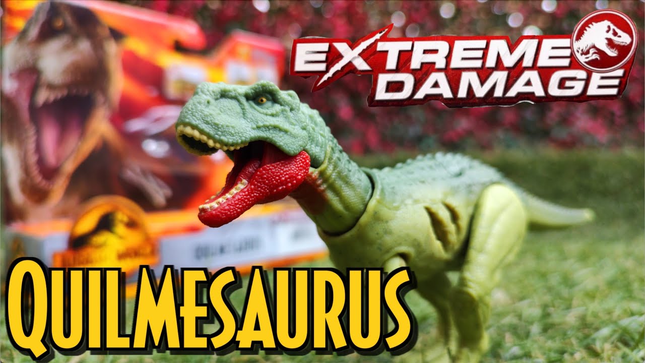 QUILMESAURUS EXTREME DAMAGE | Jurassic World Dominion de Mattel - YouTube